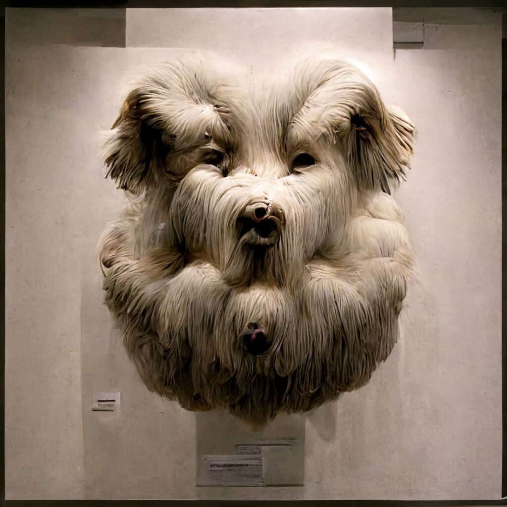 "Giant Fuzzy Dog 04" Created using Midjourney v2