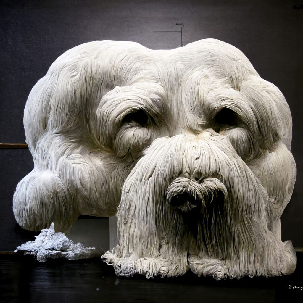 "Giant Fuzzy Dog 05" Created using Midjourney v2