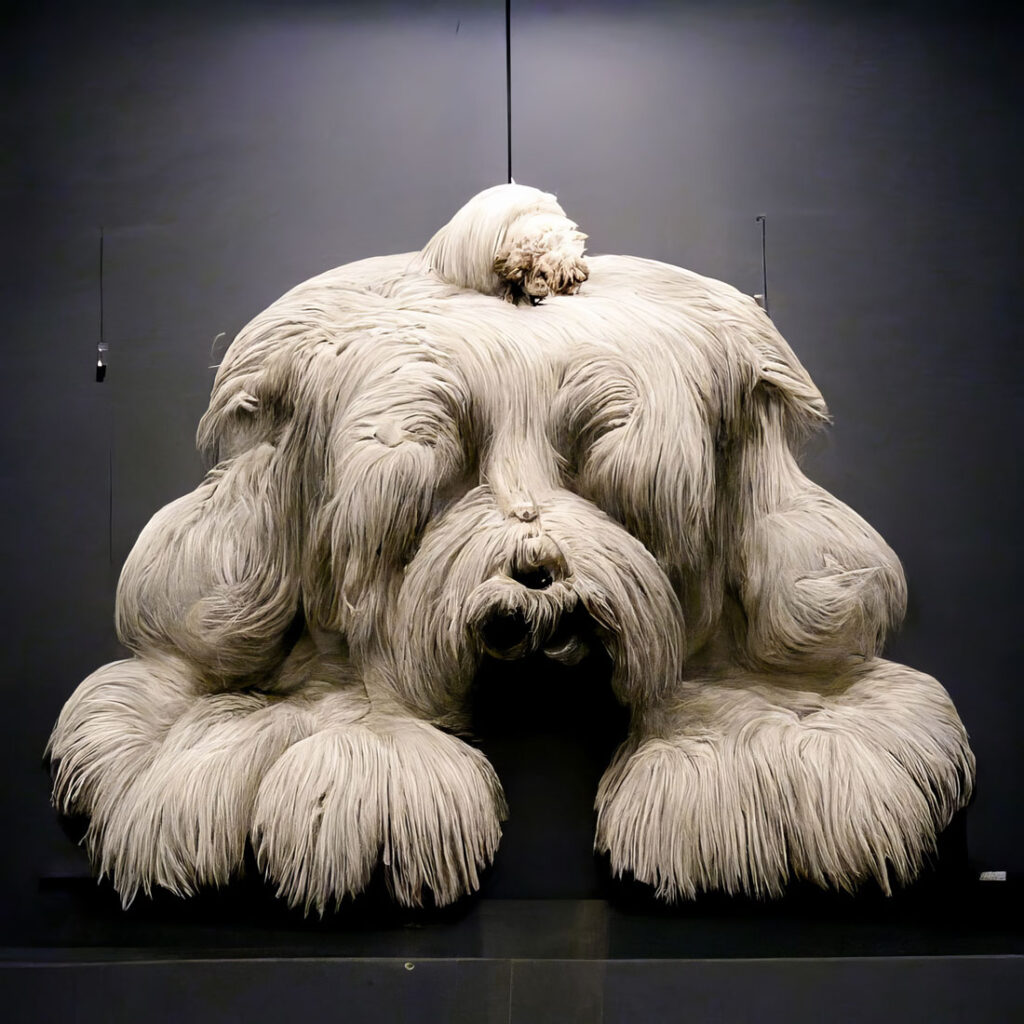 "Giant Fuzzy Dog 06" Created using Midjourney v2
