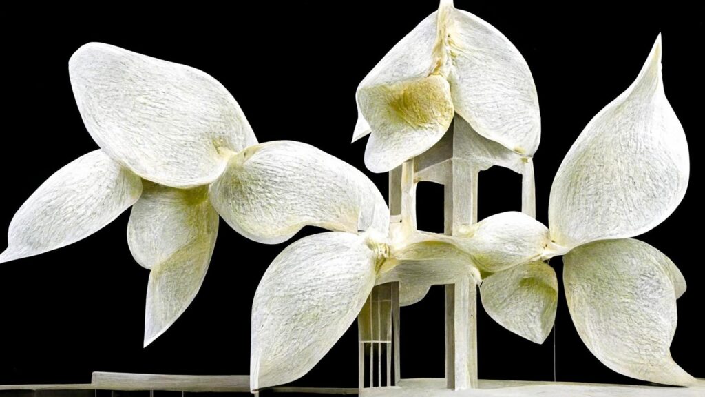 "Orchid Architecture 15" Created using Midjourney v2