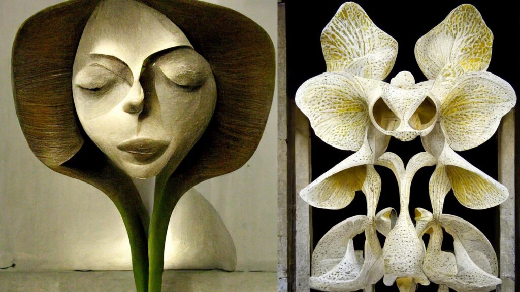 "Orchid Architecture 17" Created using Midjourney v2
