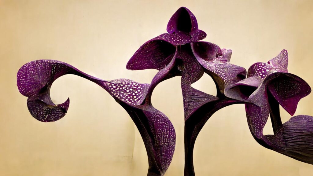 "Orchid Architecture 18" Created using Midjourney v2