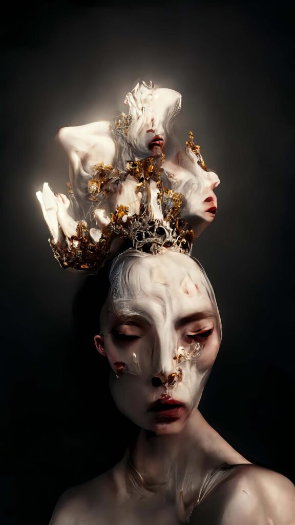 "McQueen Candle Heads 02" Created using Midjourney v2