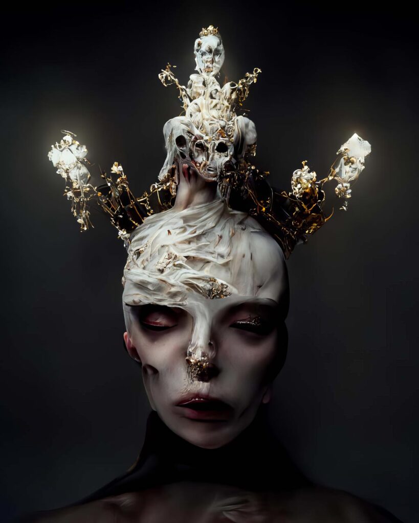 "McQueen Candle Heads 04" Created using Midjourney v2
