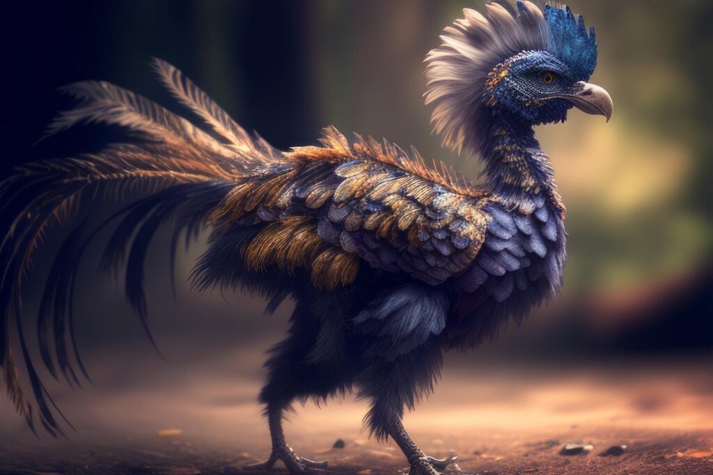 "Advanced Feathered Dinosaurs 10" Created using Midjourney v4