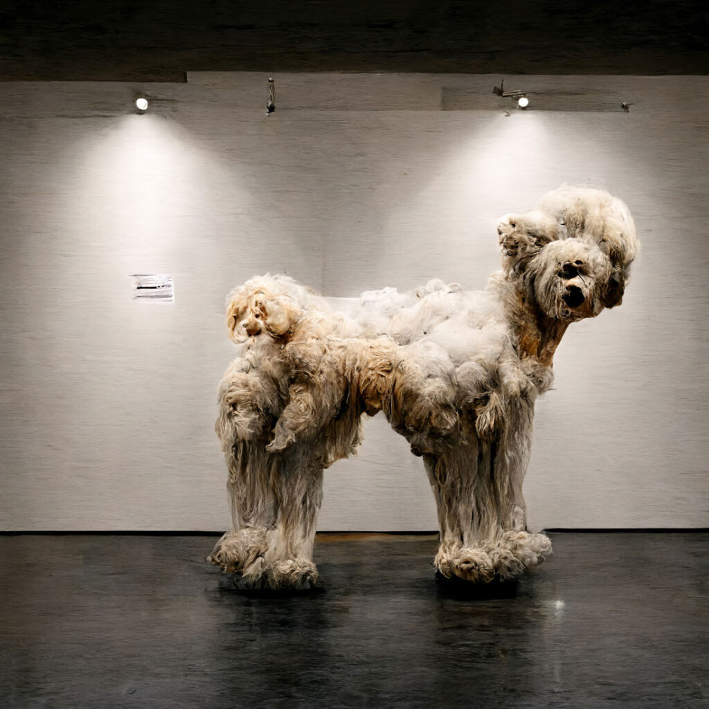 "Giant Fuzzy Dog 01" Created using Midjourney v2