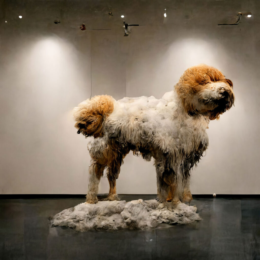 "Giant Fuzzy Dog 03" Created using Midjourney v2